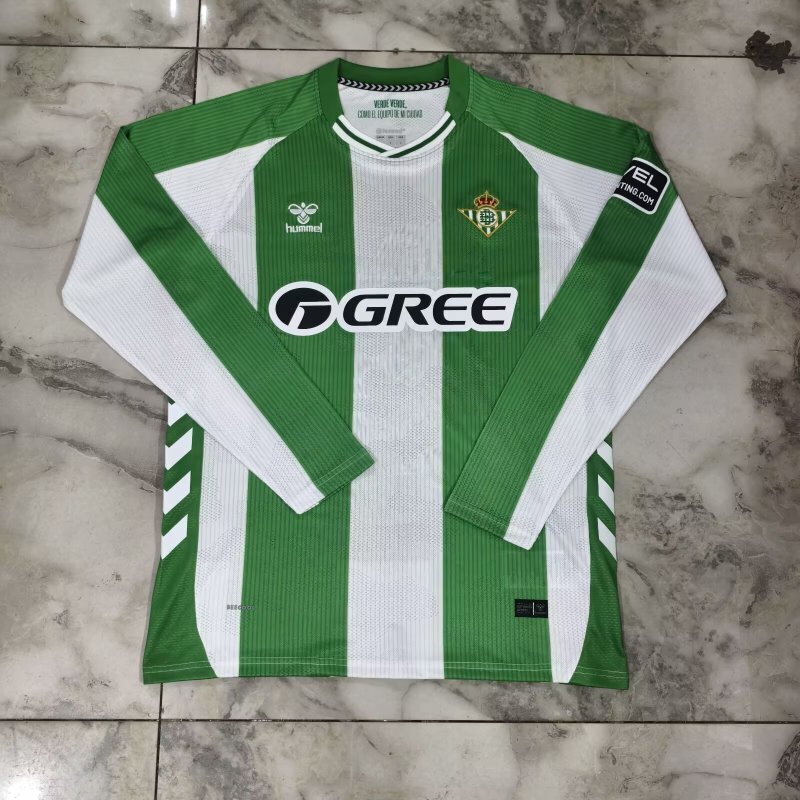 AAA Quality Real Betis 25/26 Home Long Soccer Jersey